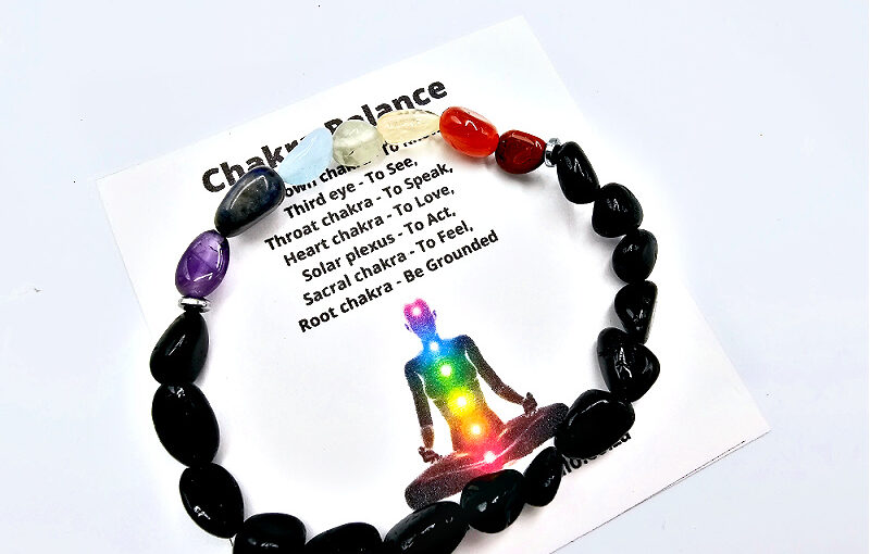 Black Tourmaline Chakra Nugget Bangle Hello Indigo Halo