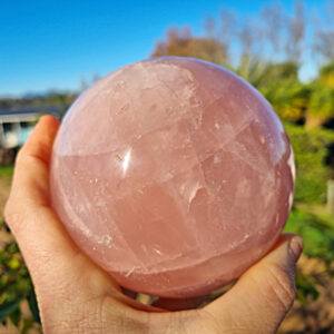 crystal sphere, Rose quartz sphere, crystal balls