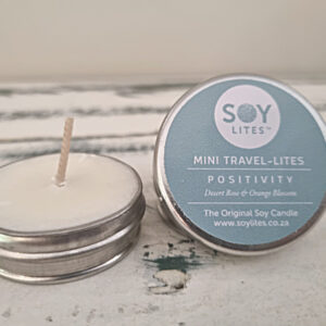 Soylite travel candle, soylite candle positivity, south africa soylite candles