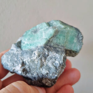 rough emerald crystal, crystal in matrix, emerald south africa