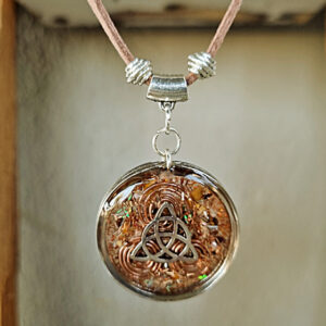 celtic orgonite necklace, orgonite crystal necklace, energy pendant south africa