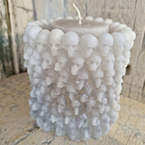 white skulls candles, skeleton candle, candles south africa witch