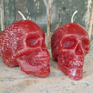 skull candle red, skulls south africa, canles shaped south africa
