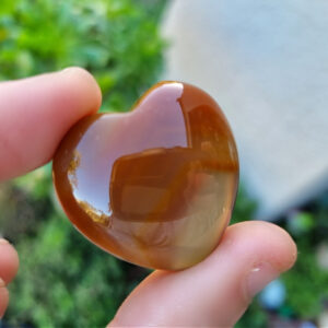 carnelian heart, heart crystal, south africa gift heart