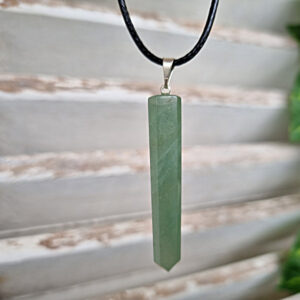 green aventurine crystal necklace, aventurine luck crystal, south africa gem jewellery