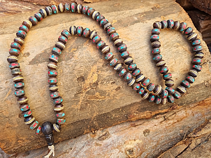 tibetan yak mala necklace, tibetan necklace online south africa, bone mala