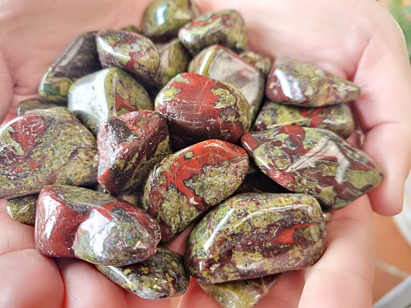 Dragon stone Japer South Africa, Dragon blood jasper for sale, tumbled stones