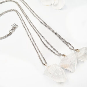 apophylite necklace, point, crystal necklace, jewellery