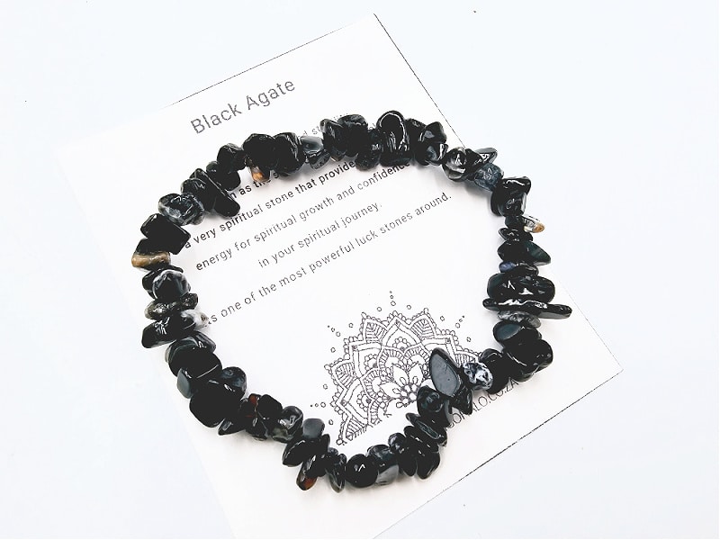 black agate, gestone black, agate collection, crystals