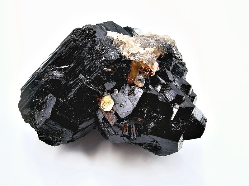 black tourmaline rough cluster, black, crystal, rough, cluster