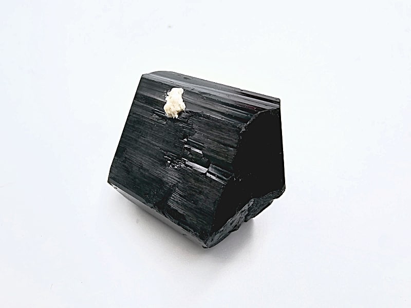 black tourmaline rough point, crystal, rough, point, black