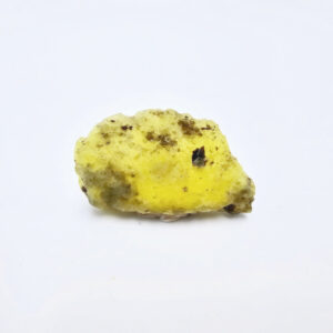 Brucite Specimen, rough, yellow with black spots