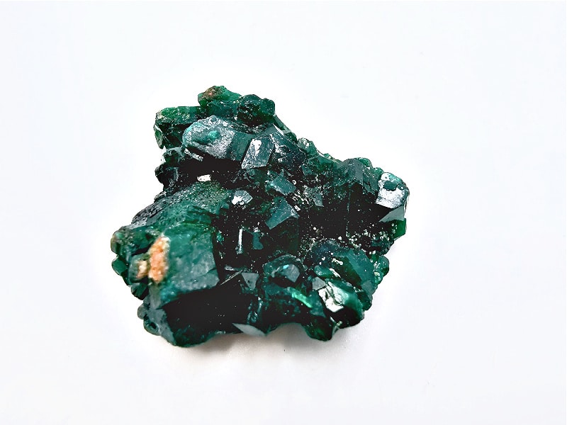 dioptase specimen, cluster, crystal, green