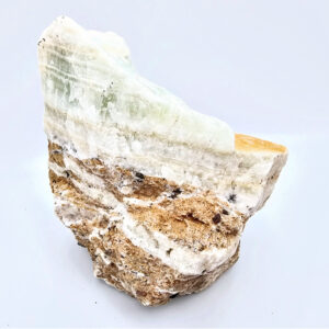 Green Calcite Rough Chunk, cluster, rough, light green and white, gemstone, heart chakra, crystal