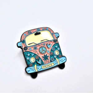 *Peace Hippie Van Pin Badge