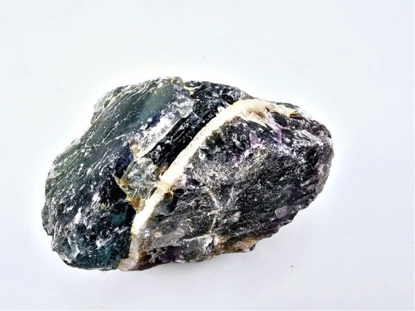 rainbow fluorite rough chunk, crystal, looks like rolling waves of the ocean, rough, cluster