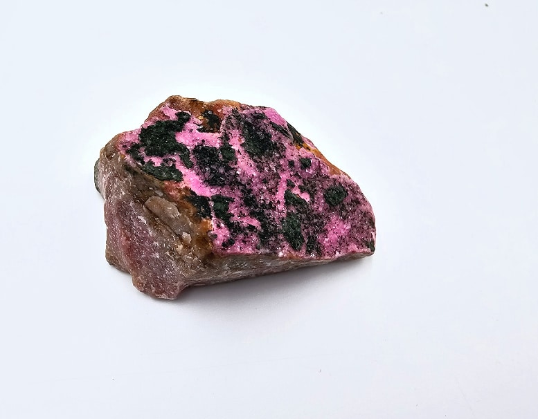 Salrose Cobaltoan Dolomite, crystal, cluster, rough, pink and black gemstone