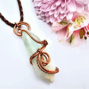 *Smithsonite DT Copper Necklace