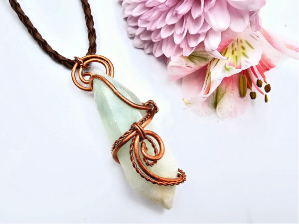 *Smithsonite DT Copper Necklace