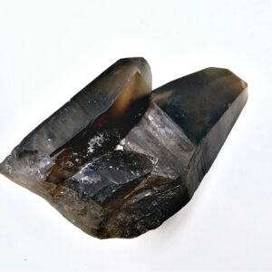 smokey quartz point rough, rough, point, black gemstone, crystal, hyalite