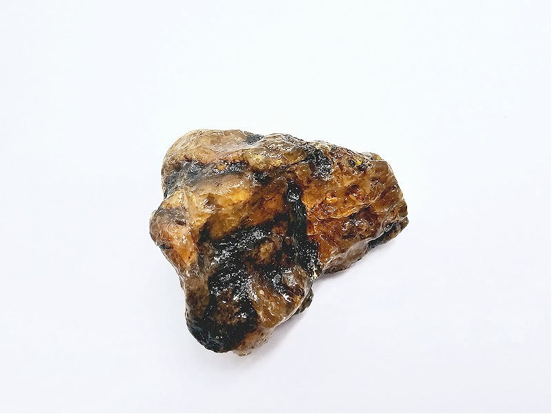 amber, brown and black, crystal, natural, Madagascar