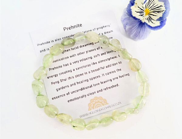 Prehnite Gemstone Nugget Bangle, crystals, light green gemstone, bangle, stone of prophecy, nugget