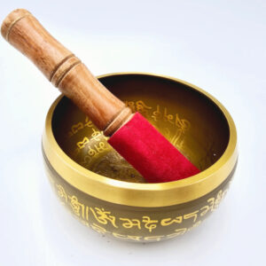 Brass Tibetan Singing Bowl Buddha (Medium), bowl, brass, meditation, south therapy, healing, buddha, tibetan