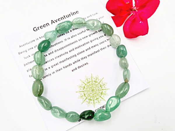 Green Aventurine Jewellery, crystal Aventurine, gemstone for luck