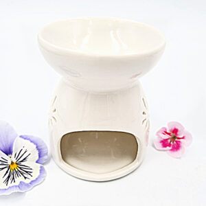 *Oil Burner Ceramic Flower White (9cm) - (Duplicate Imported from WooCommerce)