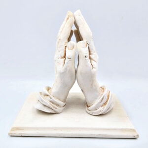 Praying Hands Statue, hard white caste resin, religion, ornaments, statue, praying, decor