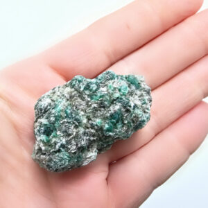 Emerald In Mica Schist Matrix, rough, crystal, water and earth