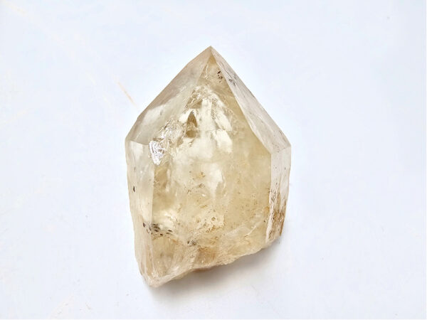 natural citrine point, crystal, yellow gemstone, point, natural