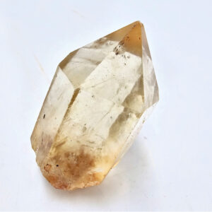 natural citrine point, crystal, yellow/orange glow, gemstone, point, natural