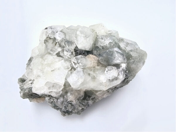 Apophyllite Cluster, crystal, rough, silver