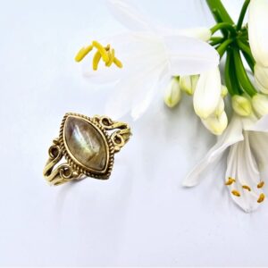 *Brass Vintage BOHO Labradorite - (Duplicate Imported from WooCommerce)