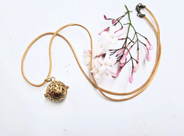 Harmony Bell OM Necklace (Brass) - Image 3