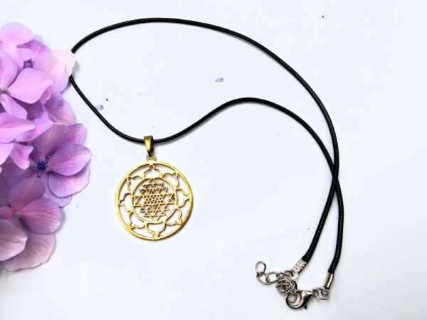 Brass Sri Yantra Necklace - Image 2