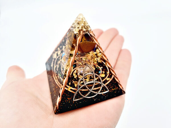 Celtic Shungite Pyramid (7cm) - Image 2