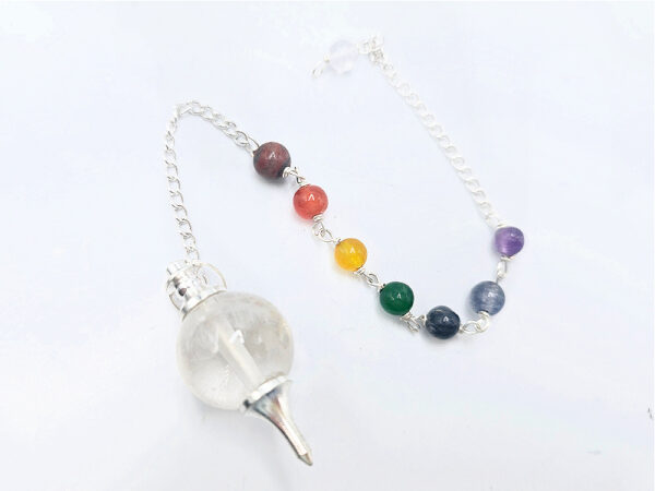 Clear Quartz Pendulum Round