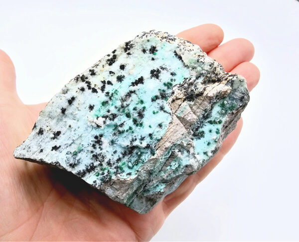 Drusy Chrysocolla Specimen K (246g) Dendritic Markings - Image 2