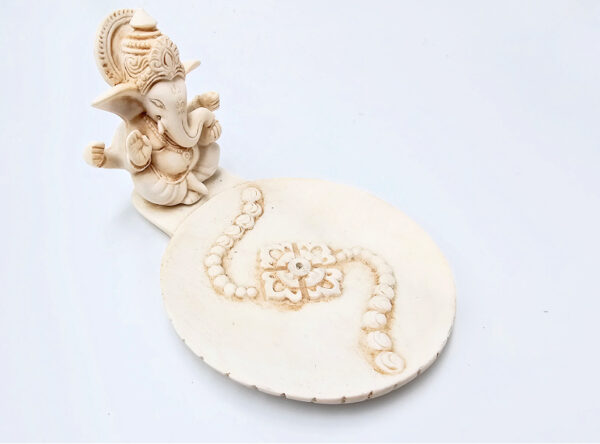 Ganesh Round Incense Holder