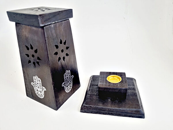 Hamsa Hand Cone Box Tower 13cm