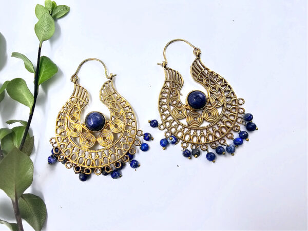 Bohemian Lapis Lazuli Earrings