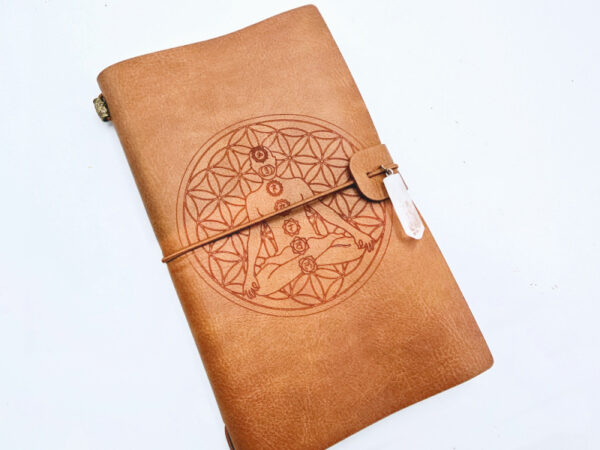 Meditation Chakra Journal Tan  (20x12cm)