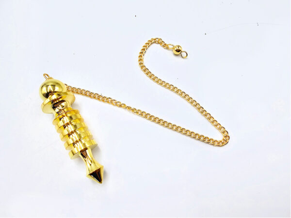 Metal Pendulum Circle Drop (Gold)