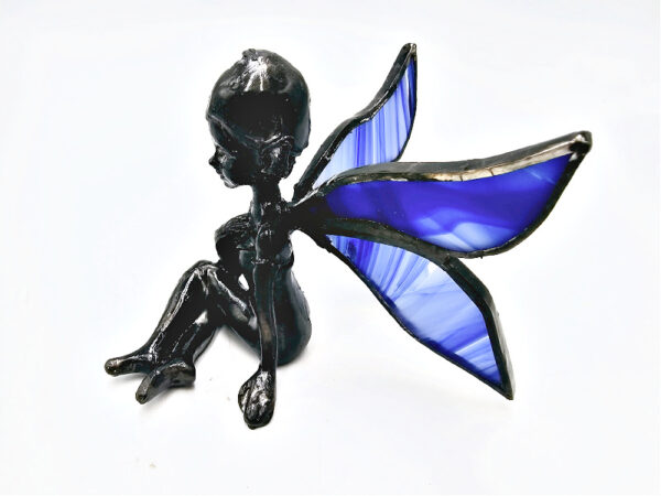 Pixie Sitting Stained Glass (Blue) - Image 2