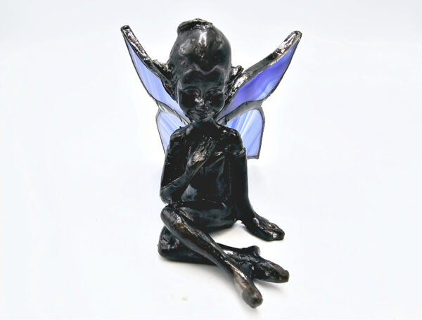 Pixie Sitting Stained Glass (Blue) - Image 3