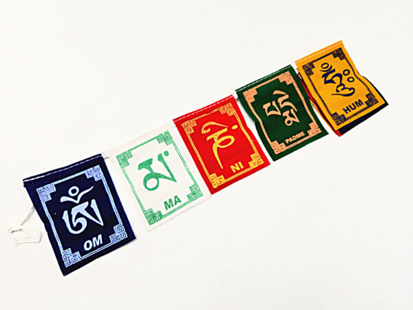 Om Mani Padme Hum Mantra Flags (Small) - Image 2