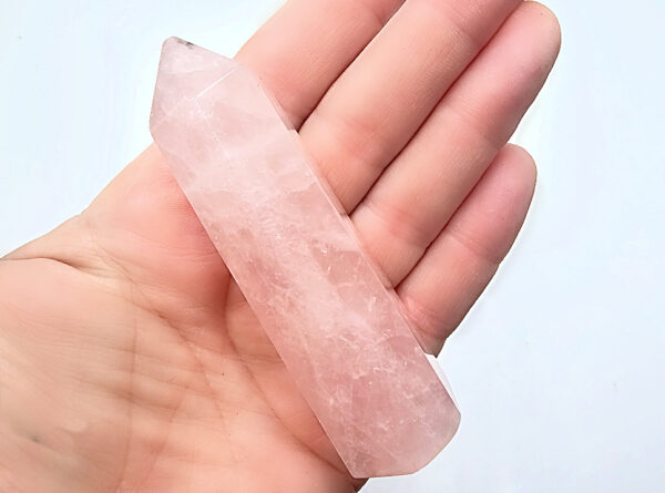 Rose Quartz Crystal Point B (8.5cm) - Image 2