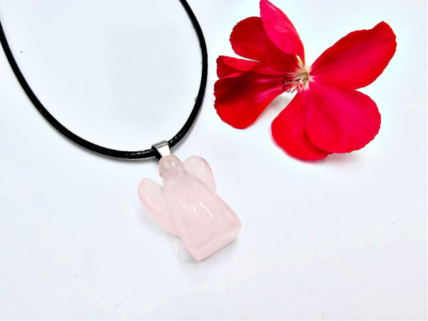 Rose Quartz Angel Necklace